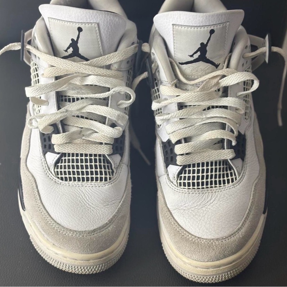 Jordan White and Black Sneakers
